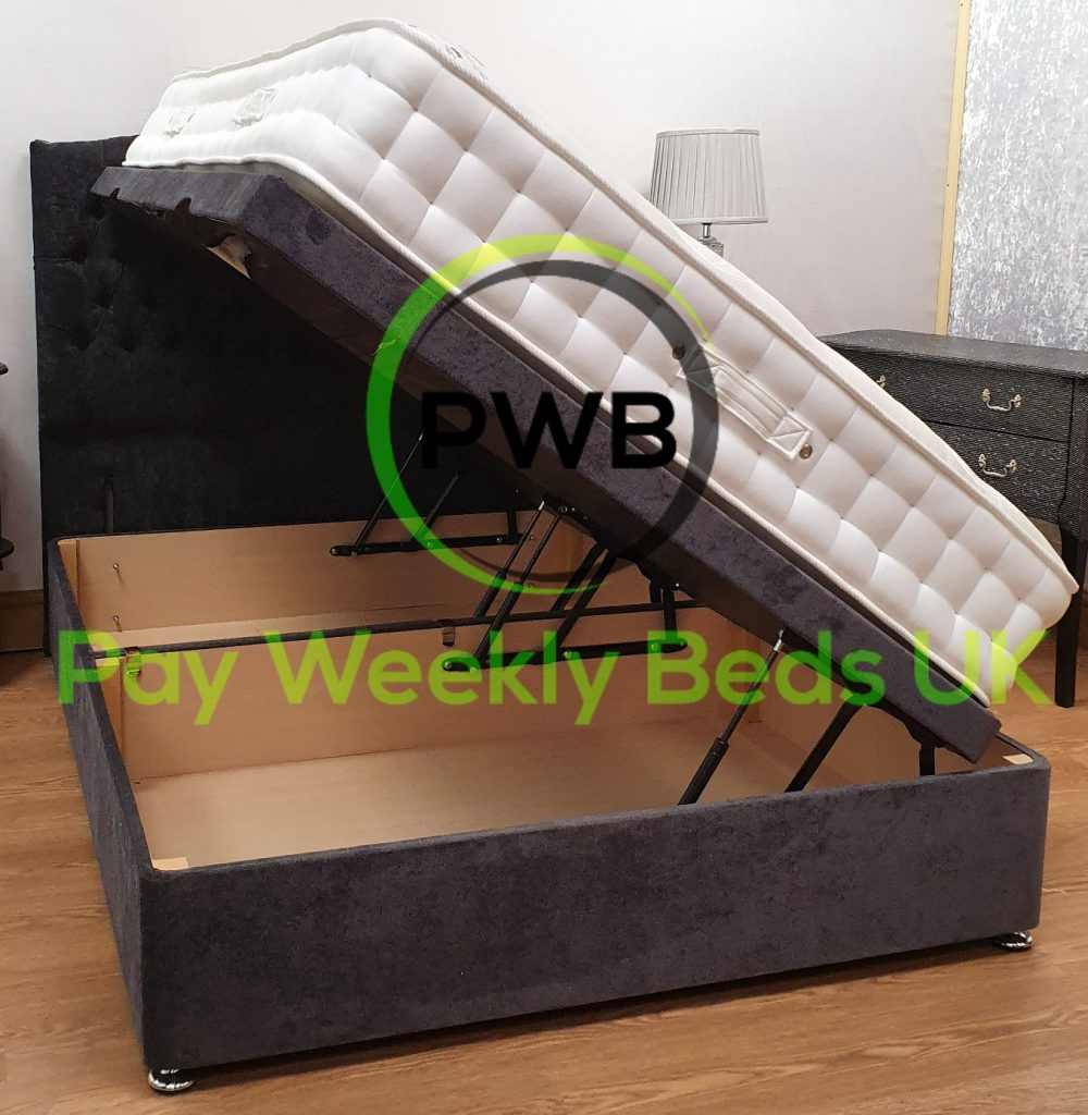 Maya side lift up storage bed on finance